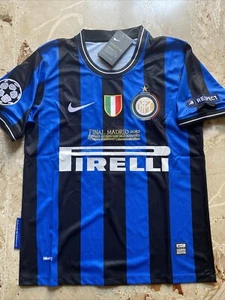 Maglia Inter finale Champions 2010 Materazzi 23 Tg. XL con patch e ricamo finale - Foto 1 di 12