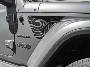 Ola - Playa - Hawaiana, California, Florida - Sol de surf - Se adapta a Wrangler y gladiador - Imagen 1 de 6