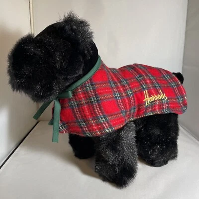 Peluche Harrods Knightsbridge Scottie Terrier rojo tartán Foto 1 de 4