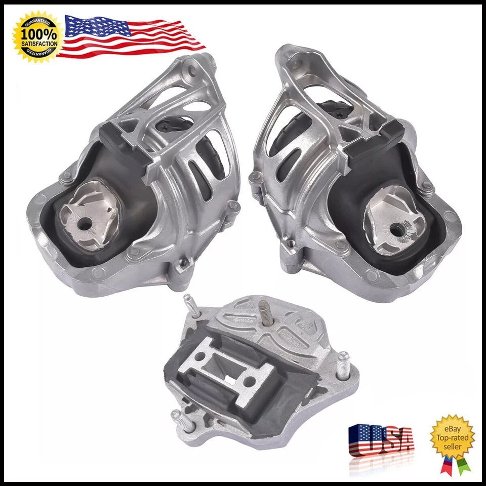 Engine Motor Mounts & Transmission Mount 3PCS Set for 2017-2020 Audi S4 S5 3.0L - Image 1 of 4