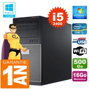 PC tour DELL 7010 Core I5-2400 RAM 16Go Scheibe 500 GB Dvd-Brenner Wifi W7 - Bild 1 von 1
