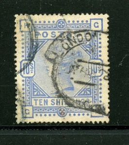 KMC4076-Great Britain #109 (G728) Q V wmk 31, 10 shilling ultra, U,FVF,CV$550.00 - Picture 1 of 2