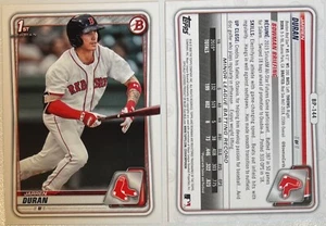 2020 First 1St Bowman Chrome Jarren Duran BCP-144 Boston Red Sox - Picture 1 of 1