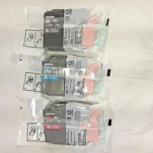 3pk Genuine Brother LC103XL Black Cyan Magenta High Yield Ink Cartridges - Picture 1 of 2