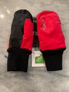Kids Mittens Waterproof Winter Ski Warm Sherpa XXX-Small(Fits 2-4 years) Red - Picture 1 of 4