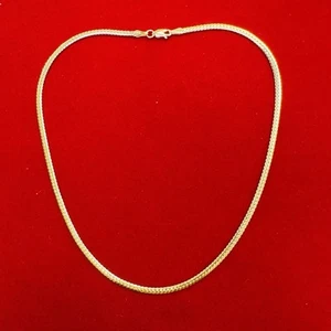 "Collar de cadena de eslabones apretados de oro amarillo de 10 quilates de 16"" 3 mm" - Imagen 1 de 6