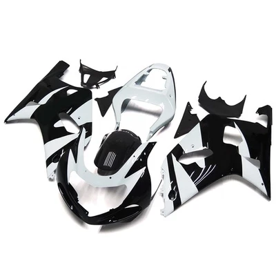铃木 GSXR600 GSXR750 2000 2001 2002 2003 白色黑色 ABS 整流罩 — 第 1/4 张图片