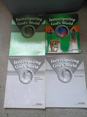 Abeka Investigating God's World 5th Grade Science/Health 4th Edition Book Lot - Image 1 of 4