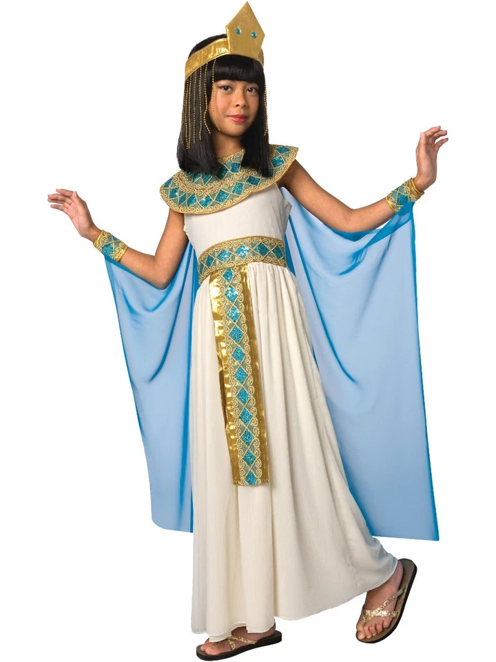 Disfraz de faraón reina egipcia Cleopatra niña pequeño 4-6 Foto 1 de 1