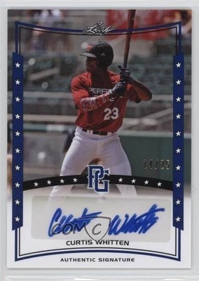 2014 Leaf Perfect Game Showcase Auto Blue /25 Curtis Whitten #A-CW1 Auto - Image 1 of 2