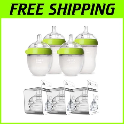 Conjunto de pacote de mamadeira, verde, 7 peças - Imagem 1 de 4