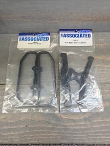 Team Associated 9822 9820 SC10 Black Nerf Bars Body Mounts RC Truck Short Course - Picture 1 of 3