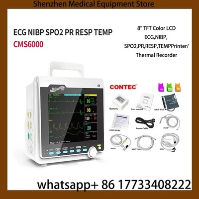 Monitor paciente CMS6000 ICU 6 Monitor multiparamétrico dei segni vitali CONTEC Foto 1 de 4