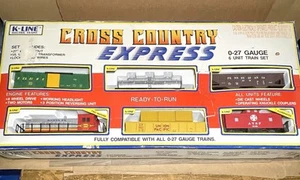 Vintage K-Line 1901 Santa Fe Cross Country Express 6 Wagen Zugset Spur O-27 - Bild 1 von 8