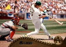 1995 Pinnacle #196 Mark McGwire Oakland Athletics