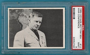 1964 Donruss Voyage To The Bottom Of The Sea War Conference – #12 PSA 9! POP 13!
