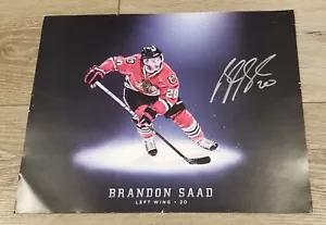 Brandon Saad Signed Autographed 11 x 14 Photo Chicago Black Hawks - Picture 1 of 3