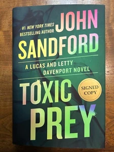 John Sandford, TOXIC PREY, Signed First Edition in Dust Jacket, 2024 NEW - Picture 1 of 2