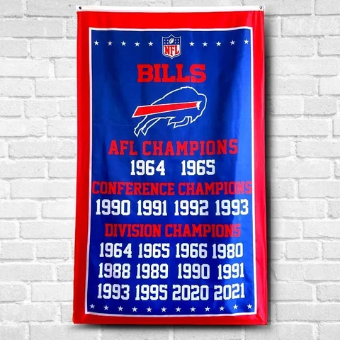 Buffalo Bills Mafia Winners Flag 3x5 ft Vintage Outdoor Fan Memorable Banner Cover