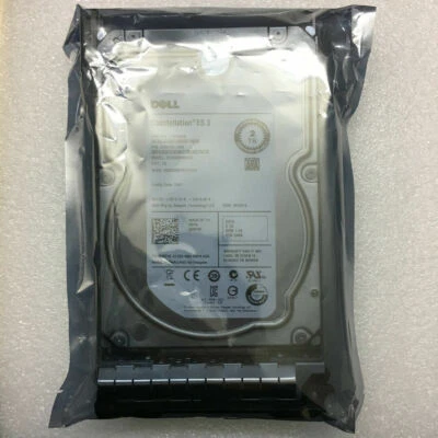 DELL 55FX5 2TB 6G 7.2K 3.5 SATA HDD ST2000NM0033 055fx5 9zm175-036 HDD with tray - Image 1 of 4