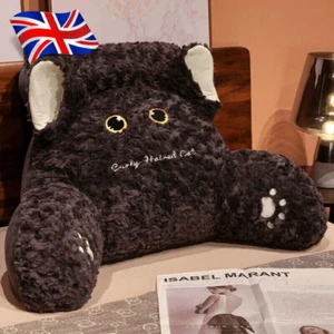 Bed Reading Cat Pillow Youth Back Support Pillow Arm Seat Cushion Rest Waist Uk - Picture 1 of 10