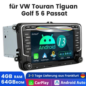 Android 13 DVD Autoradio Navi Für VW Passat CC Golf 5/6 Tiguan Jetta Skoda SEAT - Bild 1 von 13
