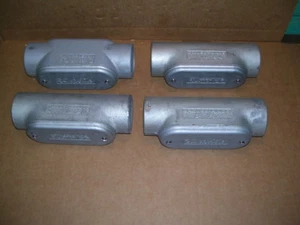 NUOVO 4 PEZZI GHISA CROUSE-HINDS APPLETON C67 TIPO C 2" CORPO CONDOTTO E COPERCHIO P1710 - Foto 1 di 6