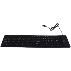 Wasserdichte Silikon Tastatur Tragbare Notebook Tastatur Slient Tastatur - Bild 1 von 12