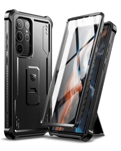 Dexnor for Samsung Galaxy S22/S22+/S22 Ultra Case hard Rugged Cover & Kickstand - Picture 1 of 93