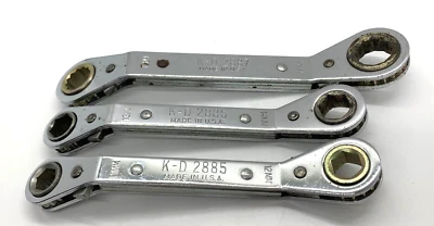 🇺🇸 KD Tools 11-17 LLAVE métrica doble caja extremo trinquete ángulo desplazado conjunto lote Foto 1 de 3