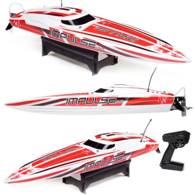 Pro Boat PRB08037T2 Impulse 32'' Deep-V Brushless Smart RTR Boat White/Red - Image 1 of 4