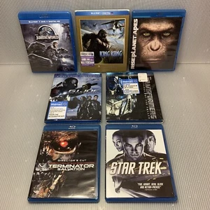 Blu-Ray ACTION SCI-FI Lot Of 7 ~ Jurassic World, King Kong, Transformers, Trek - Picture 1 of 10
