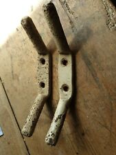 2 x Old/vintage double creel/pulley hook
