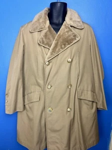 Vintage Cambre Spanish faux fur lined trench coat small* - Bild 1 von 11