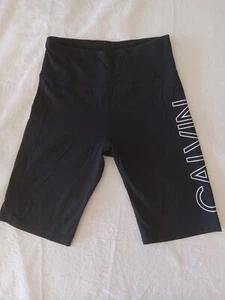 Size S, Calvin Klein Black Biker Performance Pull On Shorts Women's - Picture 1 of 6