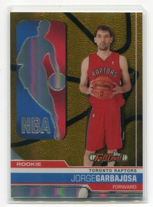 JORGE GARBAJOSA 2006-07 Topps Full Court #105 RC GOLD REFRACTOR 24/50 Spain