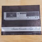 Realistic SCT-80 Manual Stereo Cassette Tape Deck User/Owner Manual
