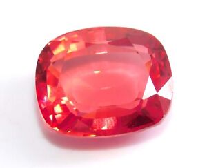20.10 CT Natural (CERTIFIED) Orange Pink Princess Cut Tourmaline Loose Gemstone