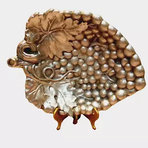 Vintage Wilton RWP Armetale Zinnguss Servierschale mit Fuß Traube Cluster Design - Bild 1 von 4