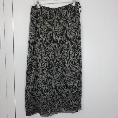 Womens Maxi Skirt Paisley Fairy Grunge Witchy Boho Whimsigoth Wrap 8 Phoebe - Image 1 of 4