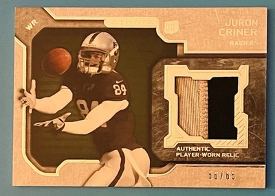 Juron Criner /65 Authentic #RR-JC 2012 Topps Raiders - Image 1 of 2