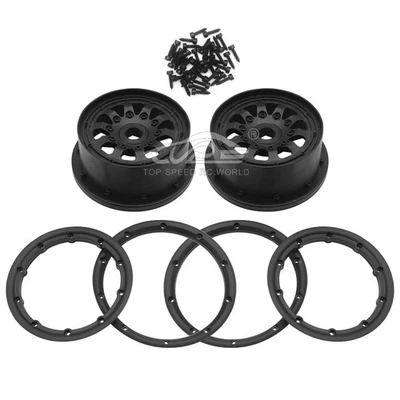 TSRC Leichtmetallfelgen Passende Reifen für RC Car 1/5 ROVAN Losi 5ive T KM X2  - Bild 1 von 4