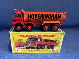 Matchbox King Size K-1 Hoveringham 8-Wheel Tipper Truck w/Box - Picture 1 of 9