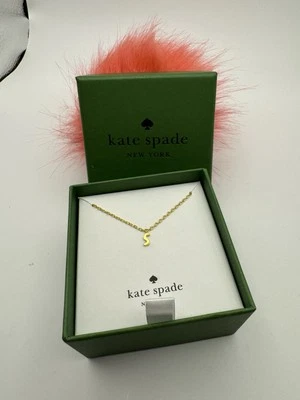 Kate Spade “One In A Million”  Gold Tone Necklace And  “S” Charm Lobster Hook - Изображение 1 из 4
