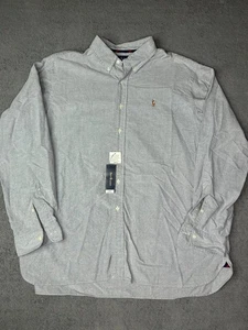 Ralph Lauren Freizeit Button-Down Hemd Herren Hellgrau XXL Classic Fit Neu mit Etikett - Bild 1 von 7