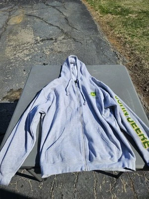 John Deere Zip-Up Hooded Jacket Adult Large Nice - Image 1 of 4