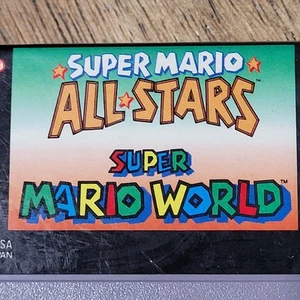Super Nintendo Super Mario All Stars Super Mario World Cartridge Only C16 - Picture 1 of 4