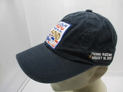 Pocono Raceway Hat Cap Strap Back Mens Navy IndyCar Racing ABC Supply 500 2019 - Image 1 of 4