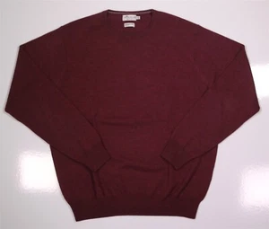 Peter Millar Sweater Men’s Large Purple Merino Wool Silk Knit Crewneck - Picture 1 of 6