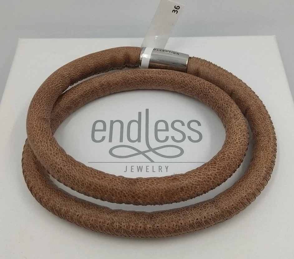 Endless Jewelry. Armband 2 Turns. 36 CM Brown - Bild 1 von 1